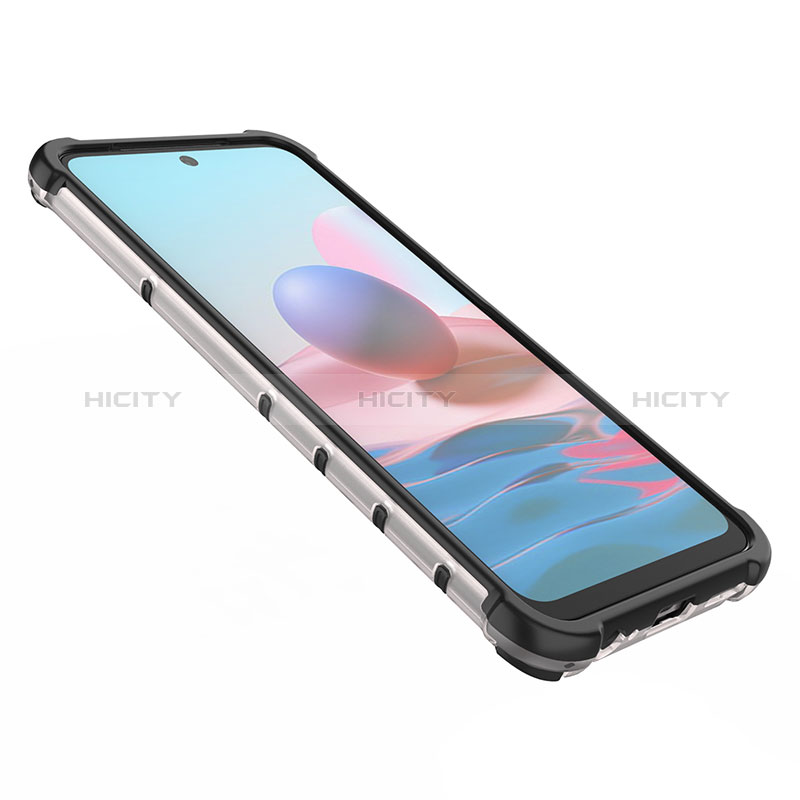 Carcasa Bumper Funda Silicona Transparente 360 Grados AM1 para Xiaomi Redmi Note 10 4G