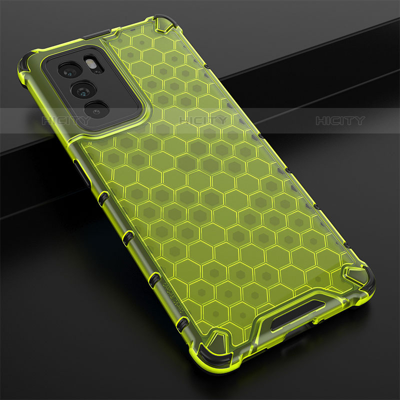 Carcasa Bumper Funda Silicona Transparente 360 Grados AM2 para Oppo Reno6 Pro 5G India