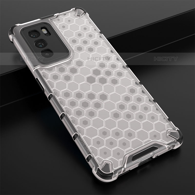 Carcasa Bumper Funda Silicona Transparente 360 Grados AM2 para Oppo Reno6 Pro 5G India