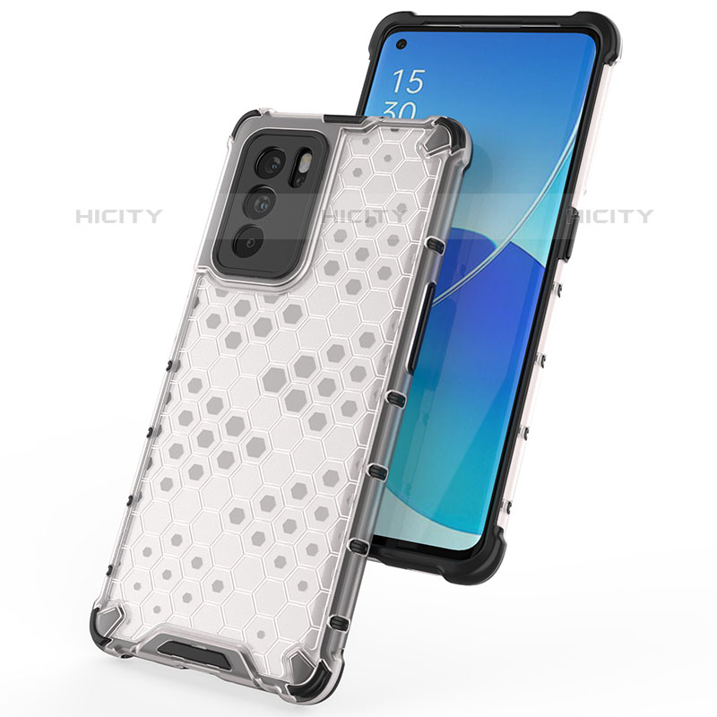 Carcasa Bumper Funda Silicona Transparente 360 Grados AM2 para Oppo Reno6 Pro 5G India