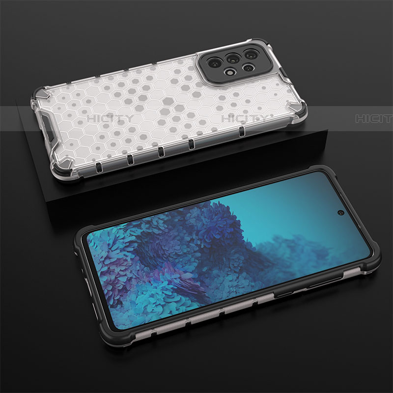 Carcasa Bumper Funda Silicona Transparente 360 Grados AM2 para Samsung Galaxy A73 5G Blanco