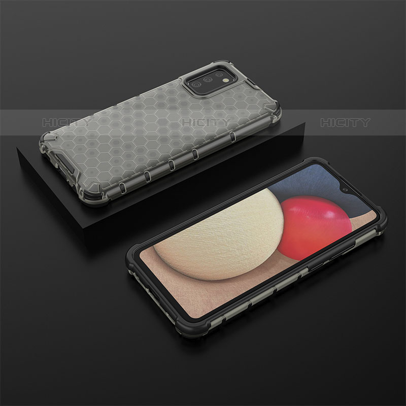 Carcasa Bumper Funda Silicona Transparente 360 Grados AM2 para Samsung Galaxy M02s