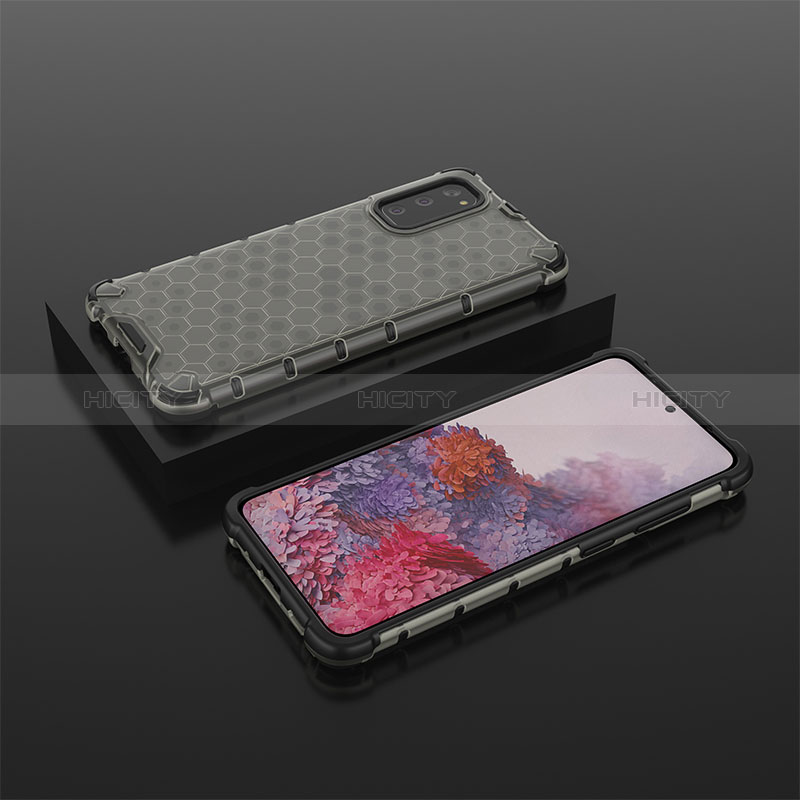 Carcasa Bumper Funda Silicona Transparente 360 Grados AM2 para Samsung Galaxy S20 5G Negro