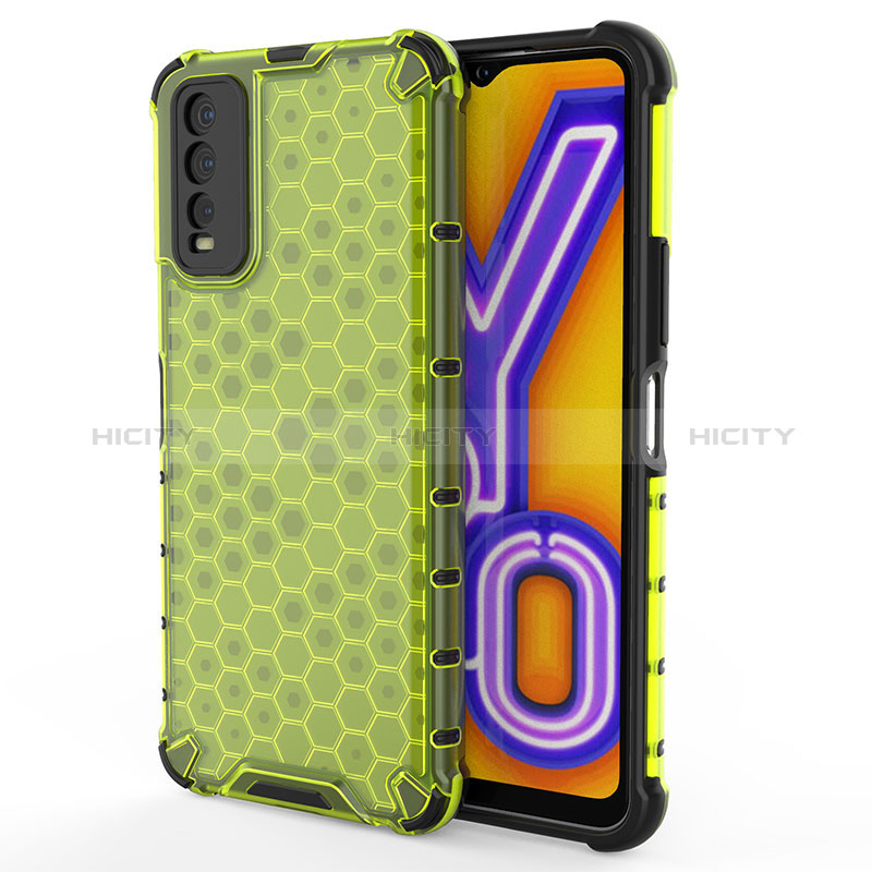 Carcasa Bumper Funda Silicona Transparente 360 Grados AM2 para Vivo Y12s Verde