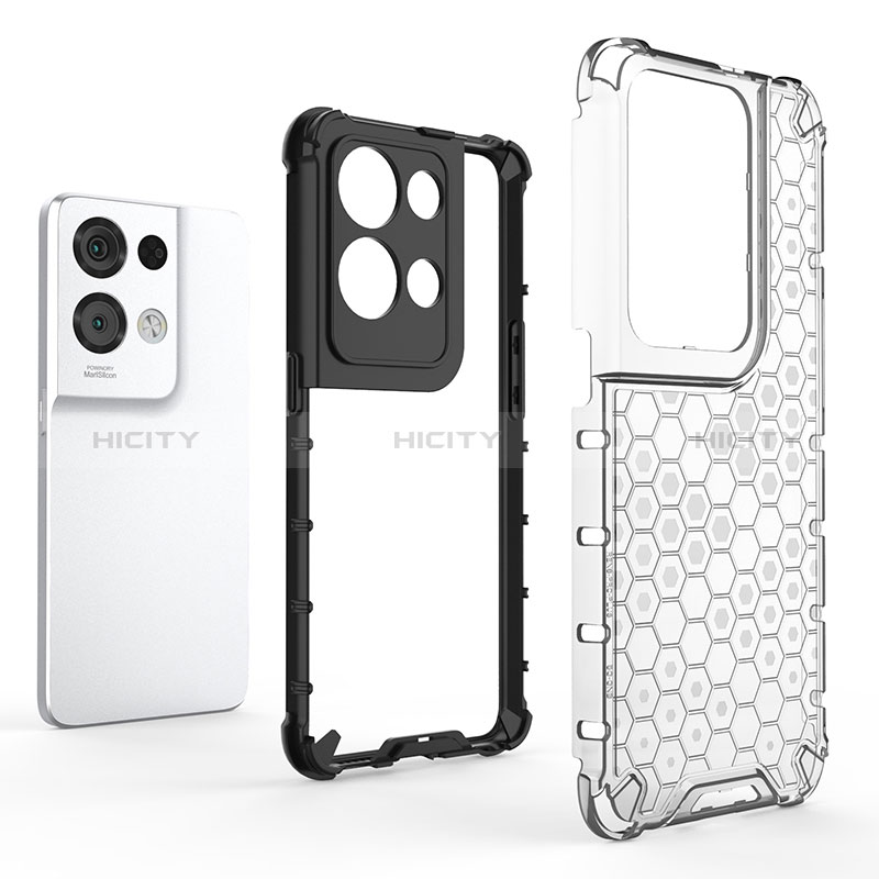 Carcasa Bumper Funda Silicona Transparente 360 Grados AM3 para Oppo Reno9 Pro+ Plus 5G