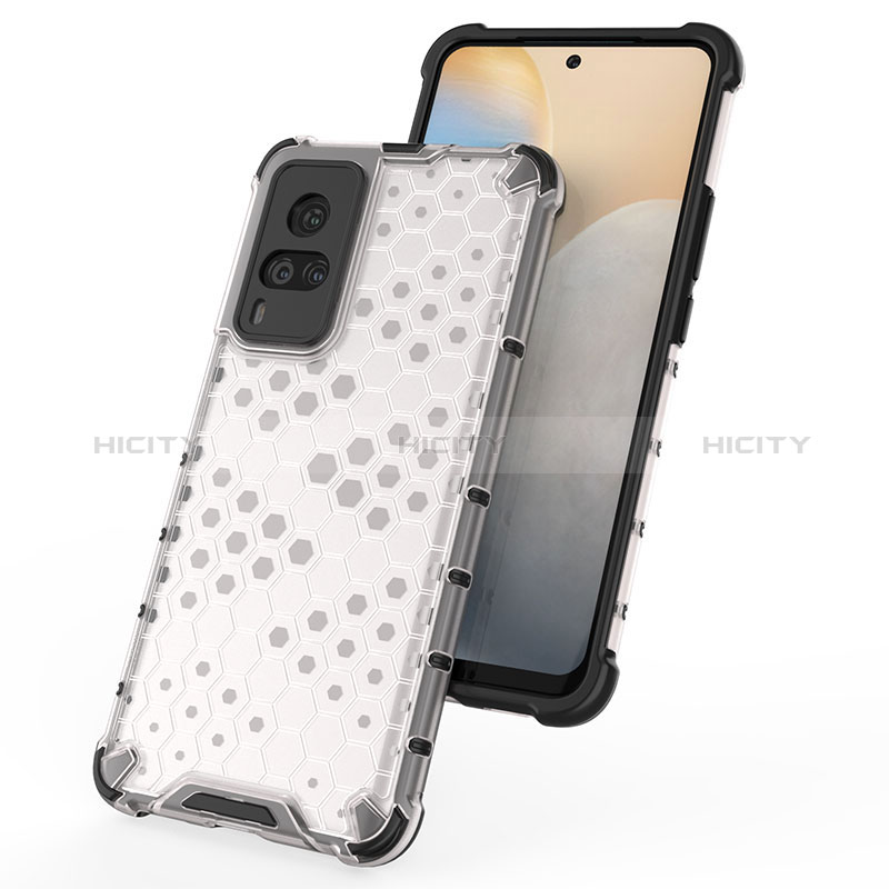 Carcasa Bumper Funda Silicona Transparente 360 Grados AM3 para Vivo X60 Pro 5G