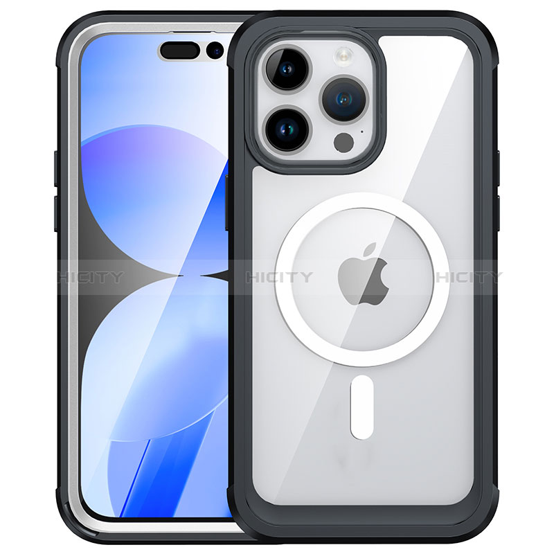 Carcasa Bumper Funda Silicona Transparente 360 Grados con Mag-Safe Magnetic AC1 para Apple iPhone 14 Pro