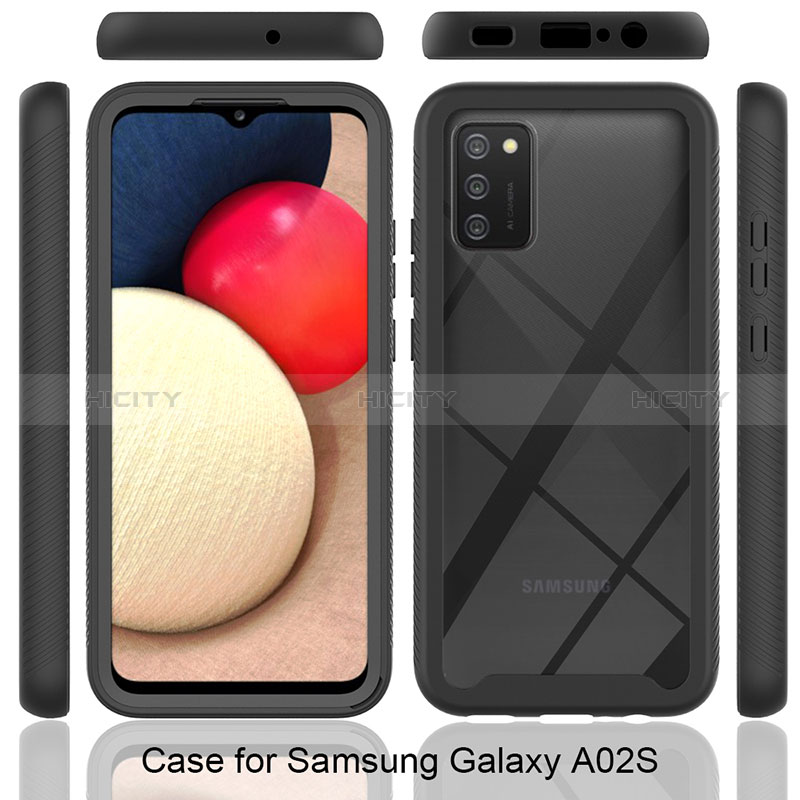 Carcasa Bumper Funda Silicona Transparente 360 Grados JX1 para Samsung Galaxy A02s