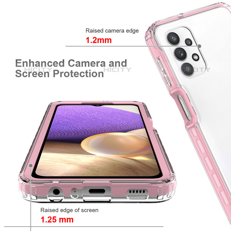 Carcasa Bumper Funda Silicona Transparente 360 Grados JX1 para Samsung Galaxy M32 5G