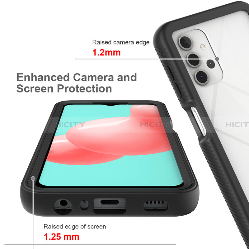 Carcasa Bumper Funda Silicona Transparente 360 Grados JX2 para Samsung Galaxy A32 5G
