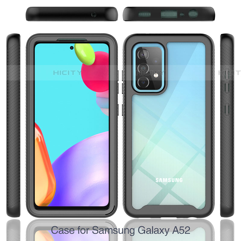 Carcasa Bumper Funda Silicona Transparente 360 Grados JX2 para Samsung Galaxy A52 5G