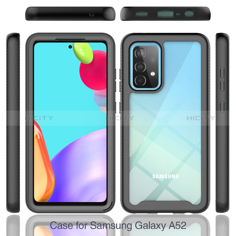 Carcasa Bumper Funda Silicona Transparente 360 Grados JX2 para Samsung Galaxy A52s 5G