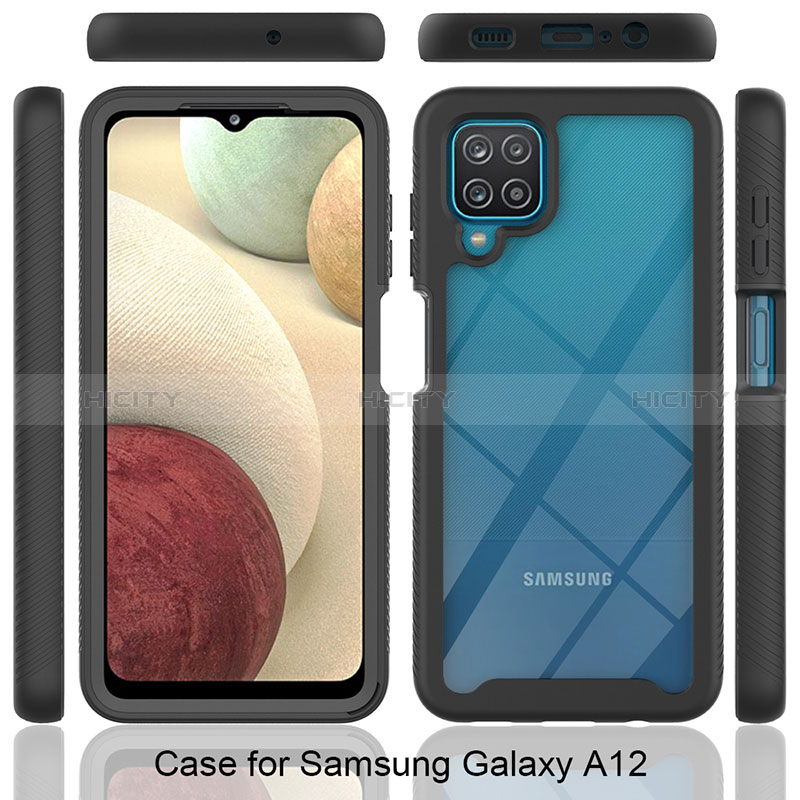 Carcasa Bumper Funda Silicona Transparente 360 Grados JX2 para Samsung Galaxy F12