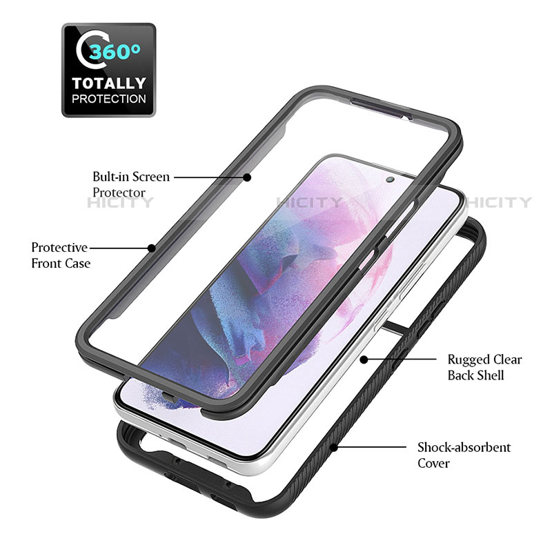 Carcasa Bumper Funda Silicona Transparente 360 Grados M01 para Samsung Galaxy S21 Plus 5G