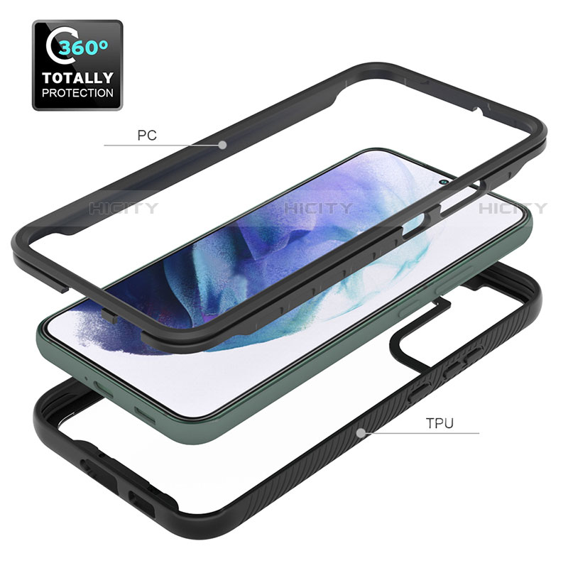 Carcasa Bumper Funda Silicona Transparente 360 Grados M02 para Samsung Galaxy S21 5G