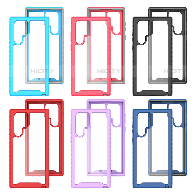 Carcasa Bumper Funda Silicona Transparente 360 Grados M02 para Samsung Galaxy S21 Ultra 5G