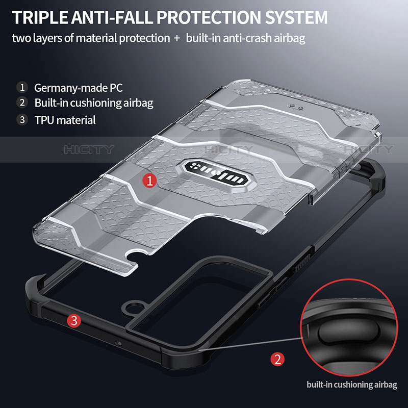 Carcasa Bumper Funda Silicona Transparente 360 Grados M05 para Samsung Galaxy S22 5G