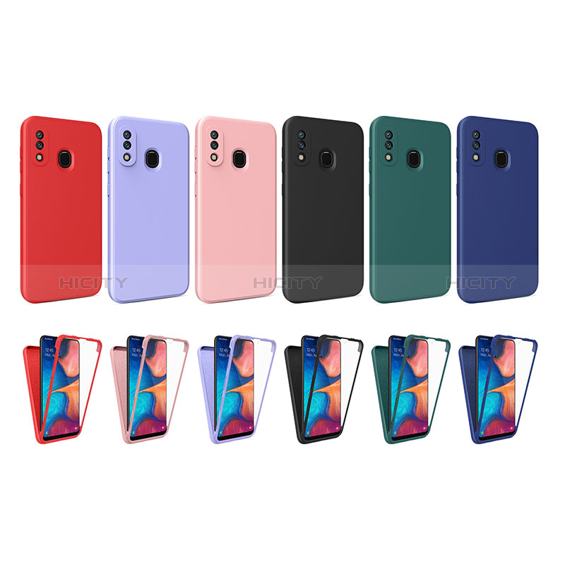 Carcasa Bumper Funda Silicona Transparente 360 Grados MJ1 para Samsung Galaxy A30