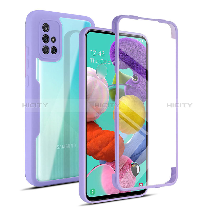 Carcasa Bumper Funda Silicona Transparente 360 Grados MJ1 para Samsung Galaxy A51 4G