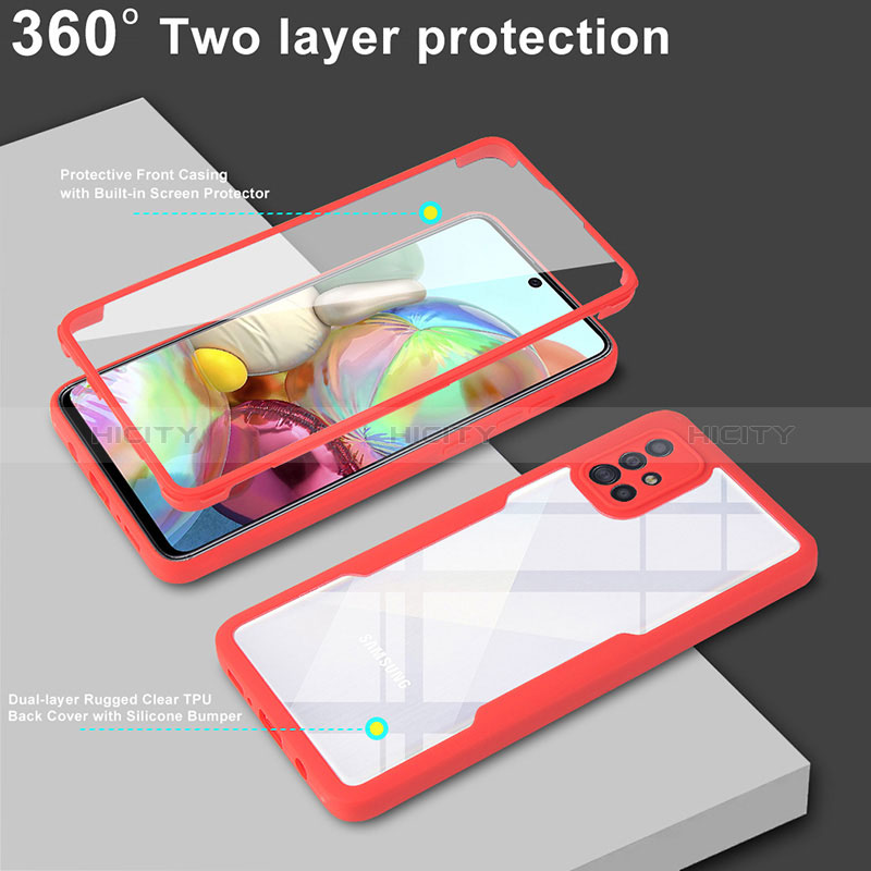 Carcasa Bumper Funda Silicona Transparente 360 Grados MJ1 para Samsung Galaxy A71 4G A715