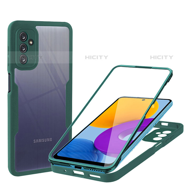 Carcasa Bumper Funda Silicona Transparente 360 Grados MJ1 para Samsung Galaxy M52 5G Verde
