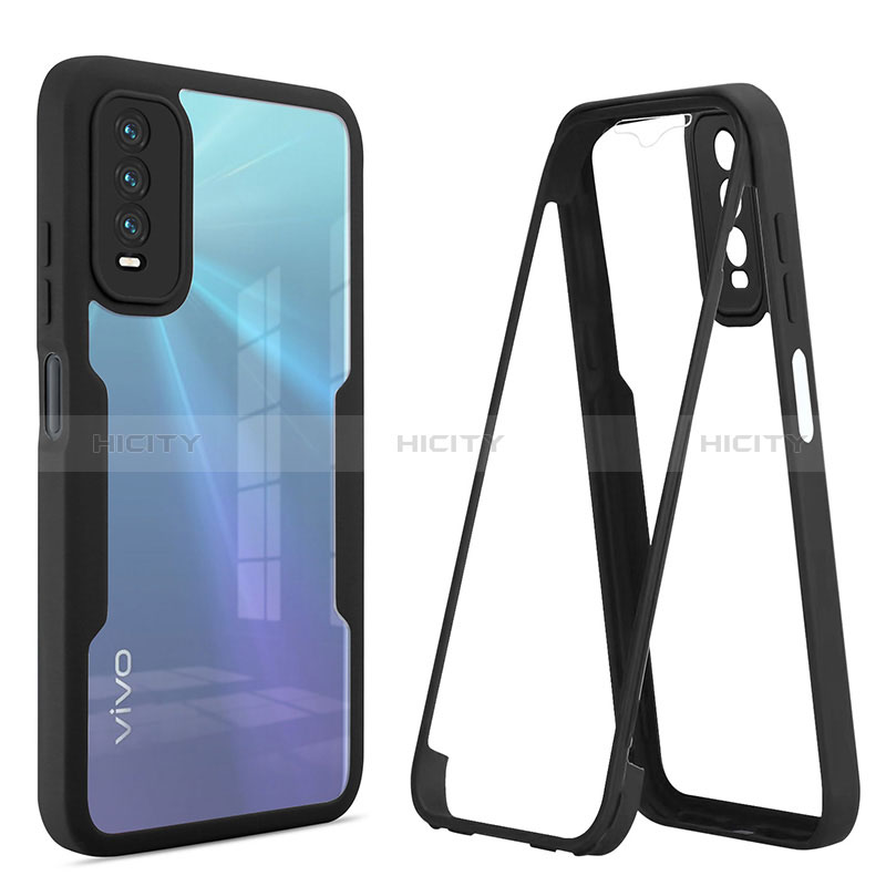 Carcasa Bumper Funda Silicona Transparente 360 Grados MJ1 para Vivo Y12s