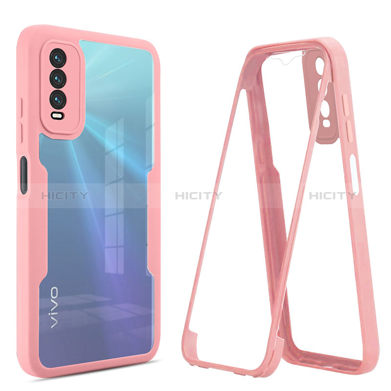 Carcasa Bumper Funda Silicona Transparente 360 Grados MJ1 para Vivo Y12s