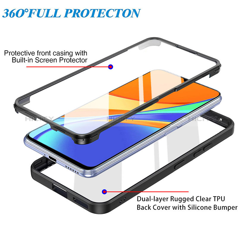 Carcasa Bumper Funda Silicona Transparente 360 Grados MJ1 para Xiaomi POCO C3