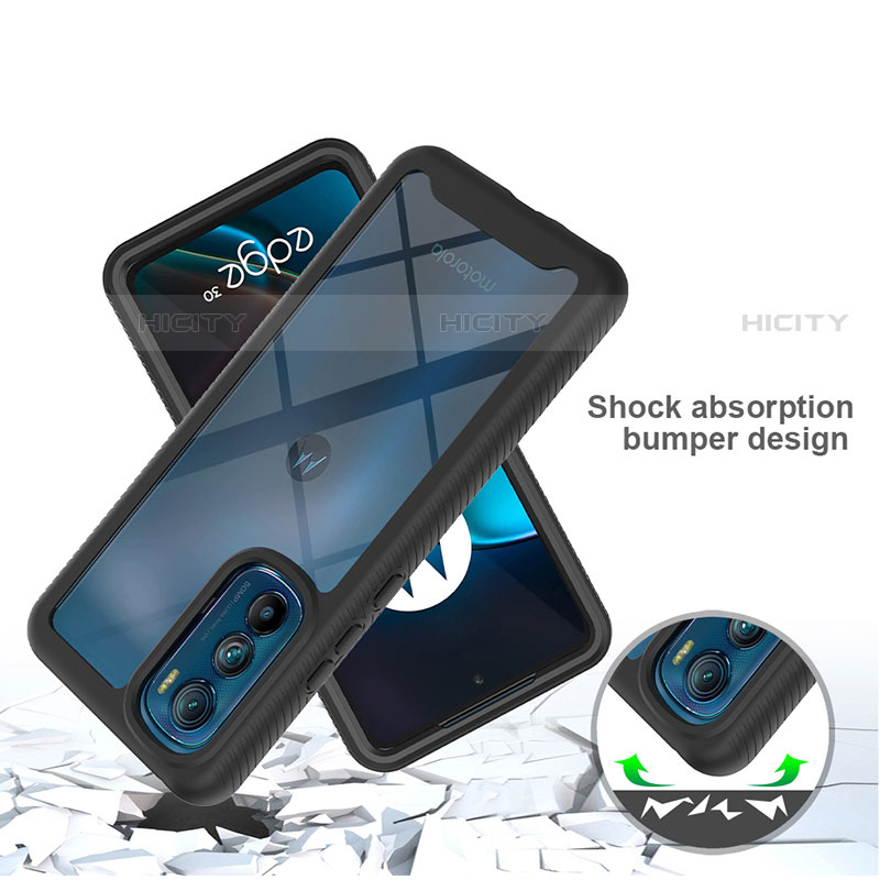 Carcasa Bumper Funda Silicona Transparente 360 Grados para Motorola Moto Edge 30 5G