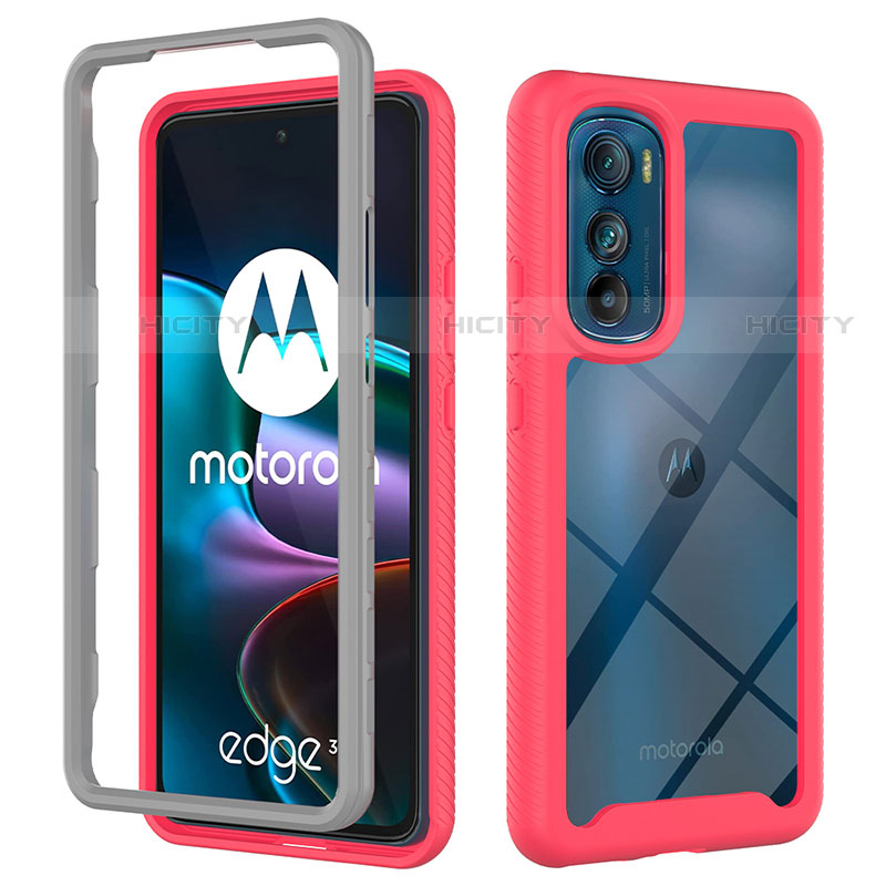 Carcasa Bumper Funda Silicona Transparente 360 Grados para Motorola Moto Edge 30 5G