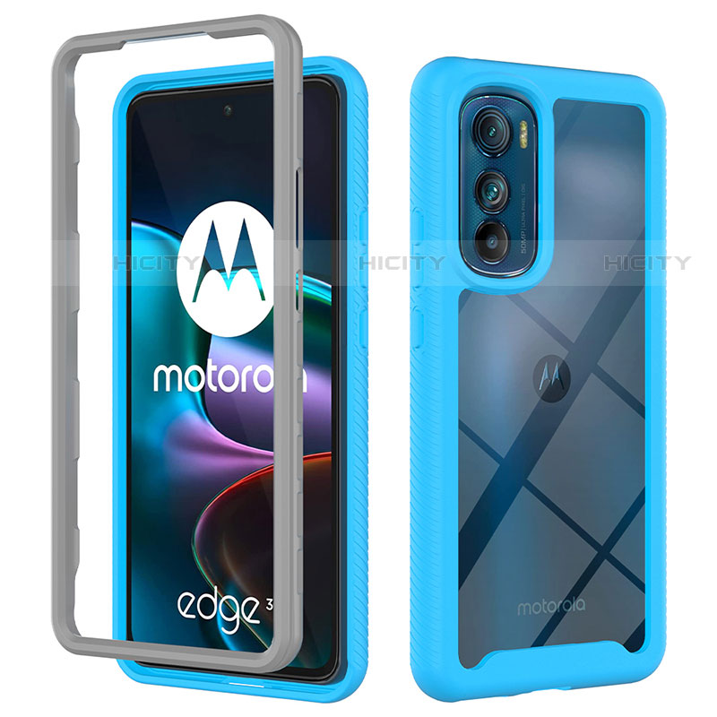 Carcasa Bumper Funda Silicona Transparente 360 Grados para Motorola Moto Edge 30 5G