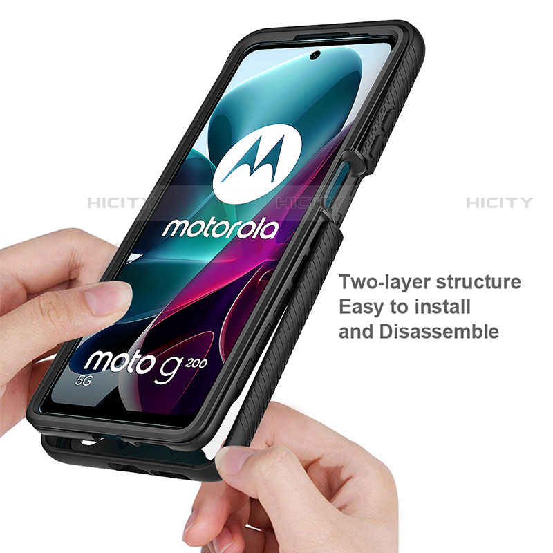 Carcasa Bumper Funda Silicona Transparente 360 Grados para Motorola Moto Edge S30 5G