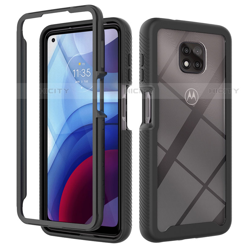 Carcasa Bumper Funda Silicona Transparente 360 Grados para Motorola Moto G Power (2021)