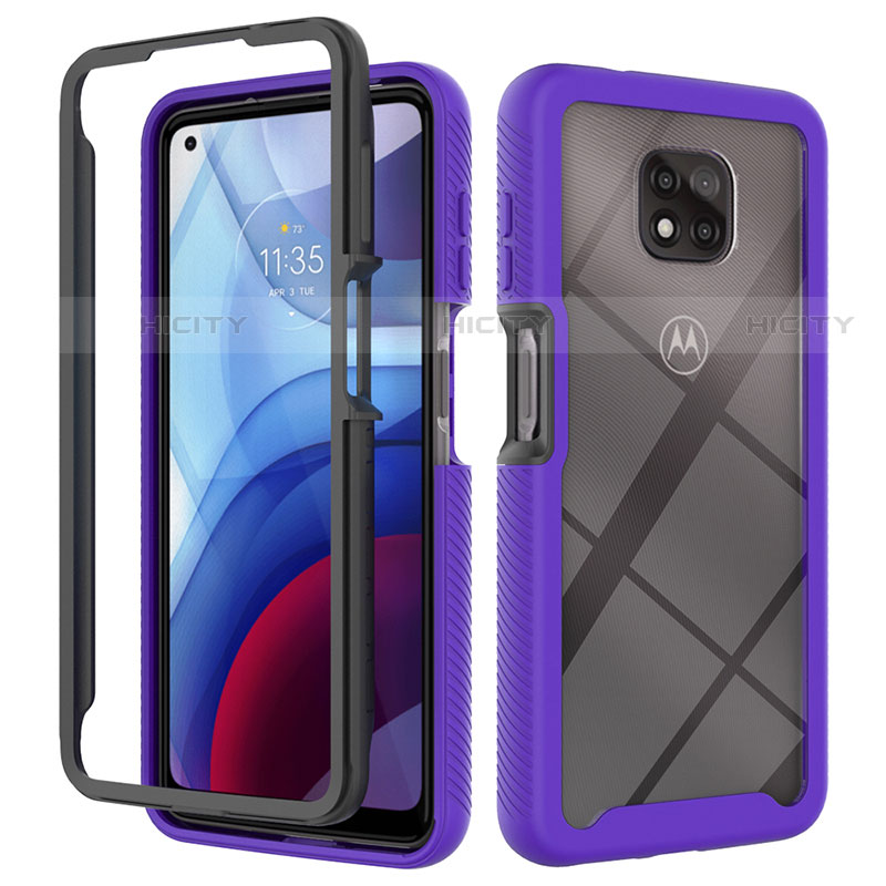 Carcasa Bumper Funda Silicona Transparente 360 Grados para Motorola Moto G Power (2021)