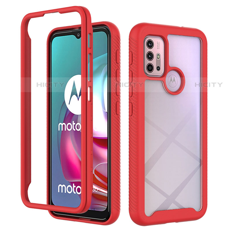 Carcasa Bumper Funda Silicona Transparente 360 Grados para Motorola Moto G10 Power