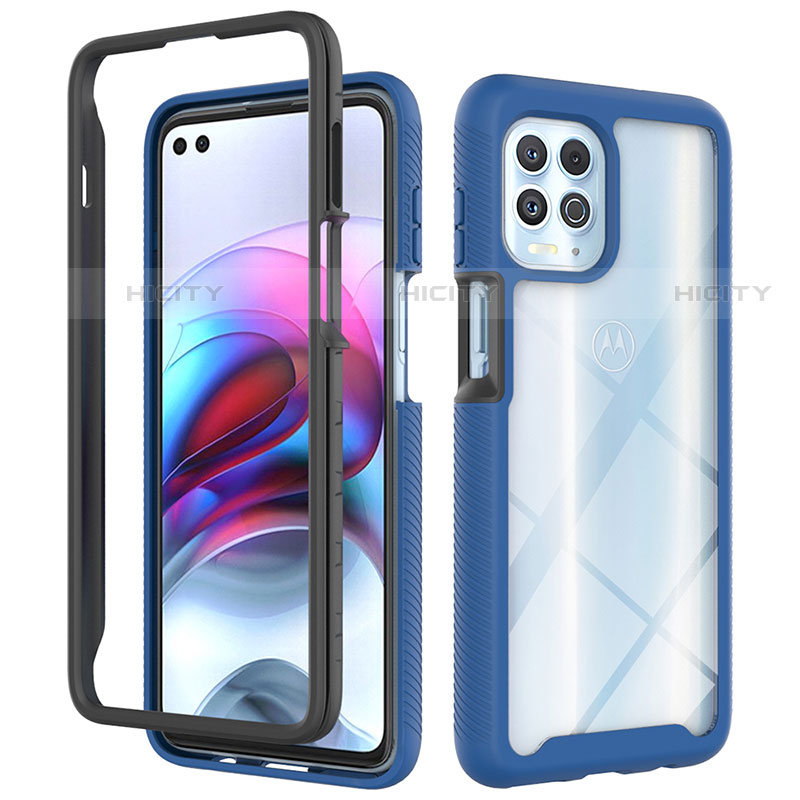 Carcasa Bumper Funda Silicona Transparente 360 Grados para Motorola Moto G100 5G