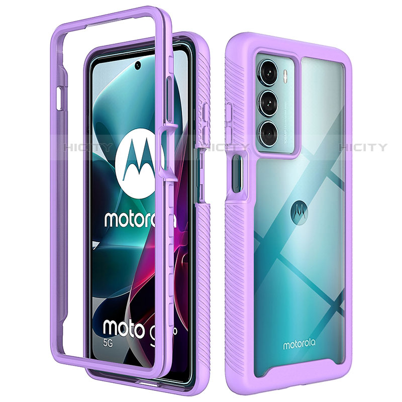 Carcasa Bumper Funda Silicona Transparente 360 Grados para Motorola Moto G200 5G