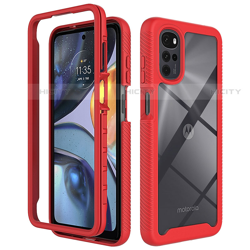 Carcasa Bumper Funda Silicona Transparente 360 Grados para Motorola Moto G22