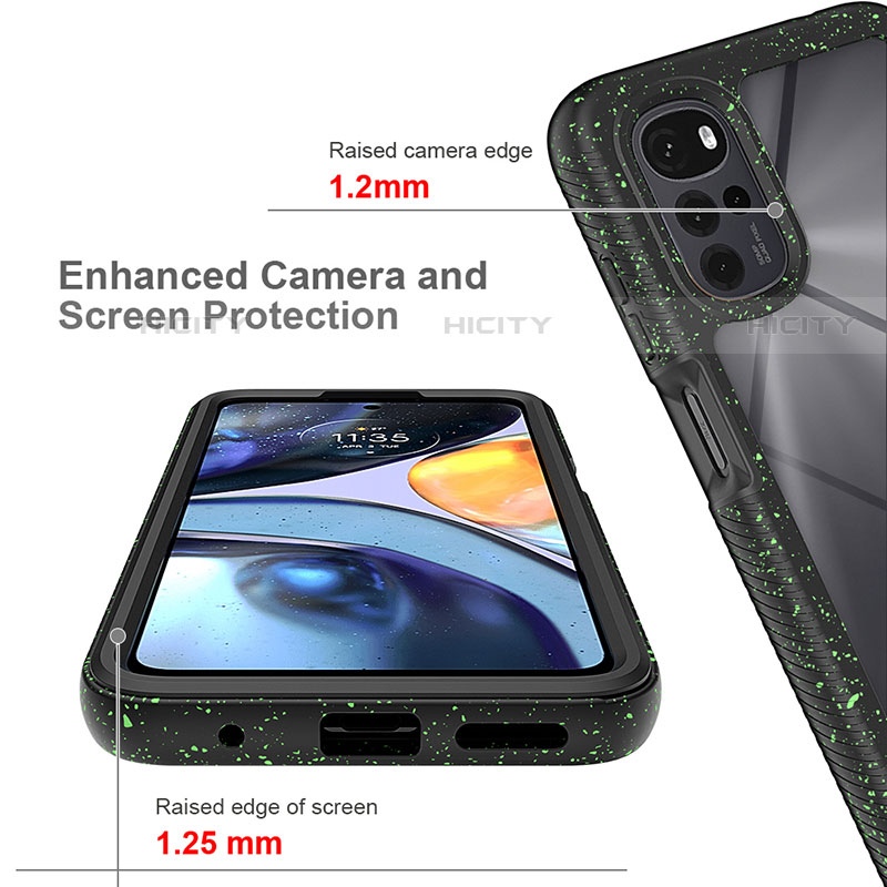 Carcasa Bumper Funda Silicona Transparente 360 Grados para Motorola Moto G22