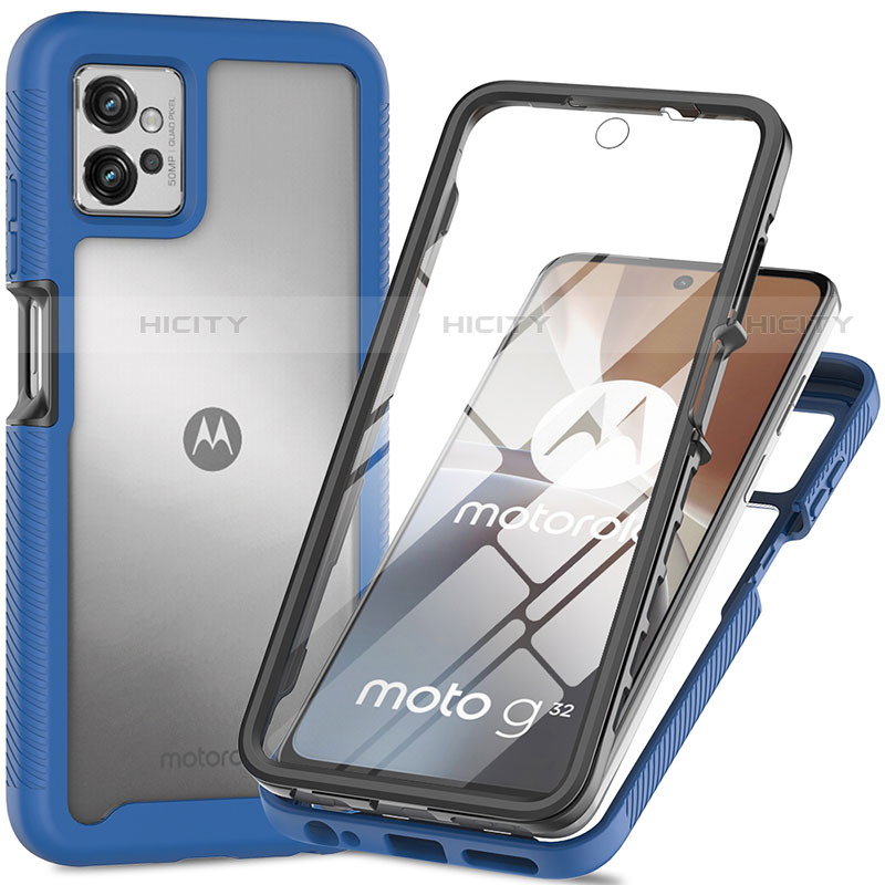 Carcasa Bumper Funda Silicona Transparente 360 Grados para Motorola Moto G32