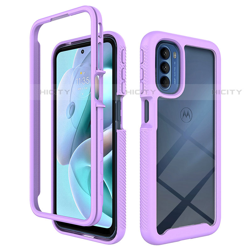 Carcasa Bumper Funda Silicona Transparente 360 Grados para Motorola Moto G41