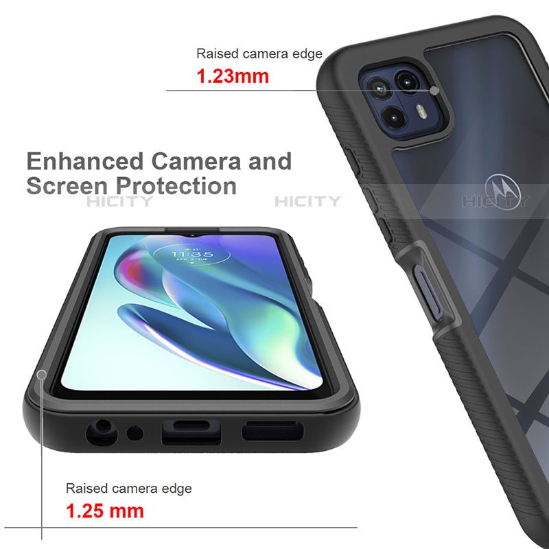 Carcasa Bumper Funda Silicona Transparente 360 Grados para Motorola Moto G50 5G
