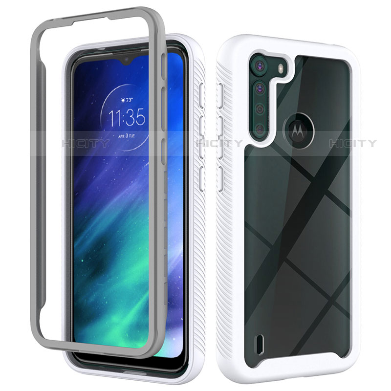 Carcasa Bumper Funda Silicona Transparente 360 Grados para Motorola Moto One Fusion