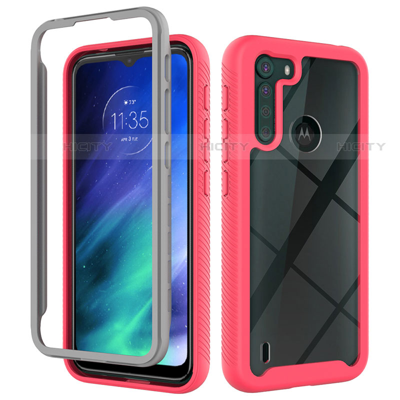 Carcasa Bumper Funda Silicona Transparente 360 Grados para Motorola Moto One Fusion