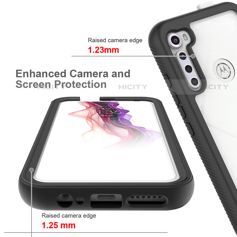 Carcasa Bumper Funda Silicona Transparente 360 Grados para Motorola Moto One Fusion Plus