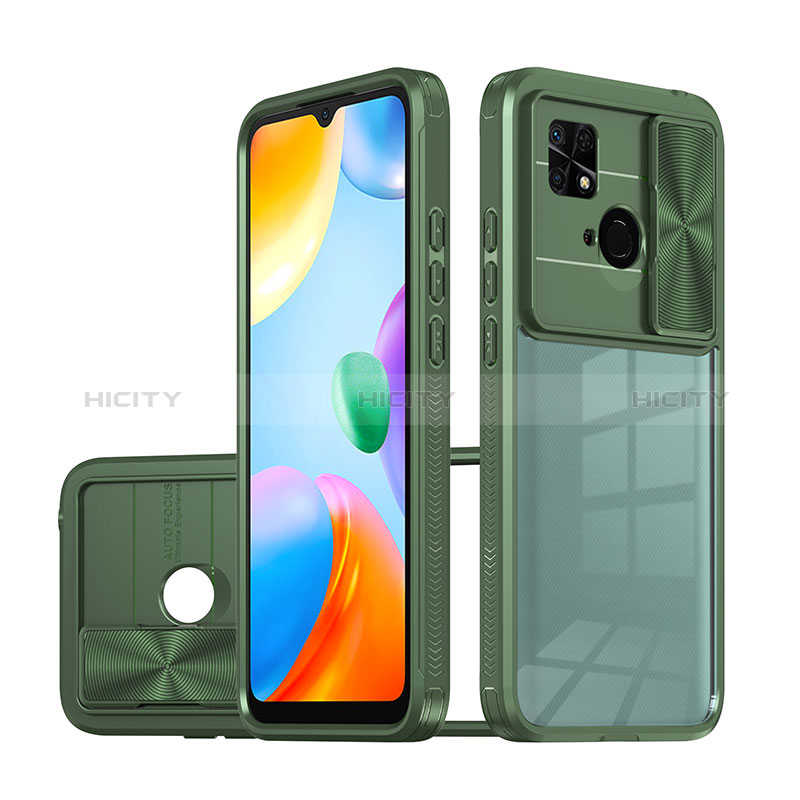 Carcasa Bumper Funda Silicona Transparente 360 Grados QW1 para Xiaomi Redmi 10 India Verde