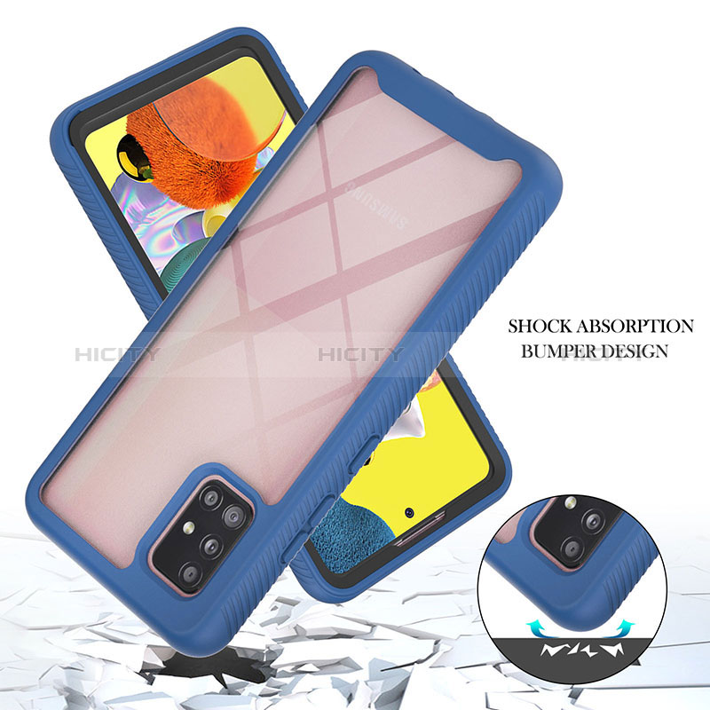 Carcasa Bumper Funda Silicona Transparente 360 Grados YB1 para Samsung Galaxy A51 4G