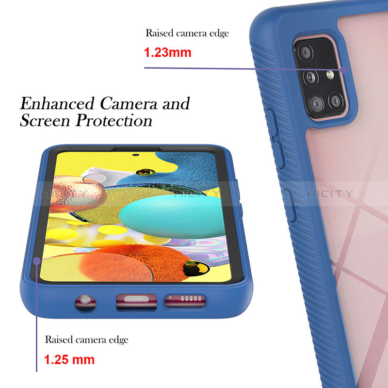 Carcasa Bumper Funda Silicona Transparente 360 Grados YB1 para Samsung Galaxy A51 4G