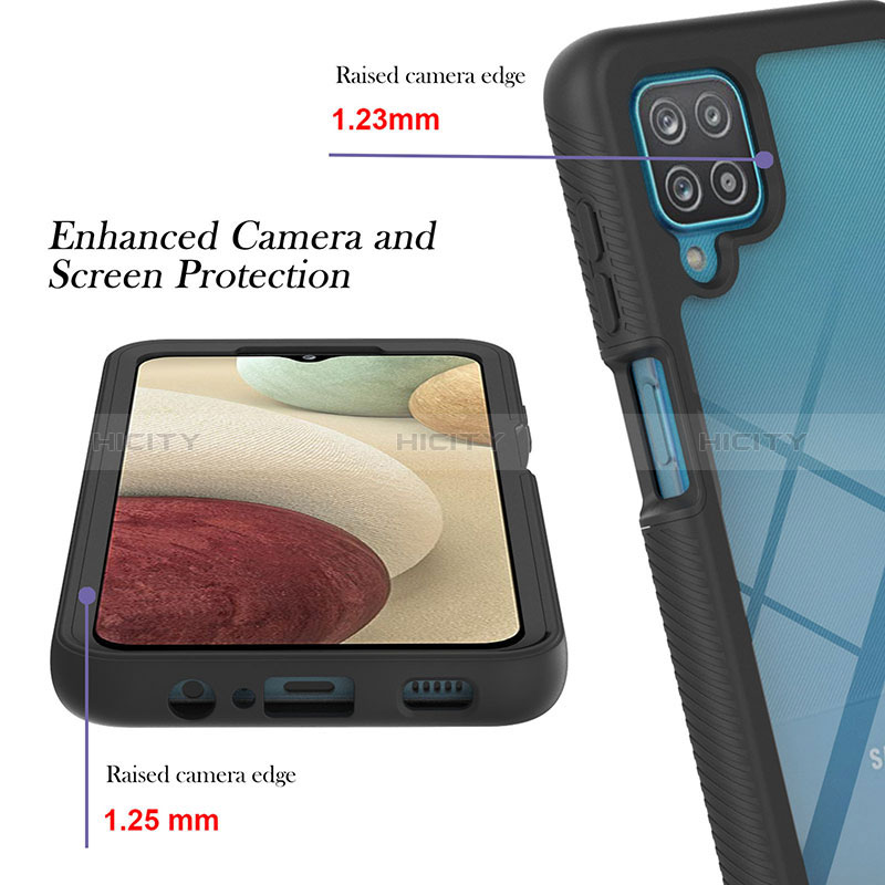 Carcasa Bumper Funda Silicona Transparente 360 Grados YB1 para Samsung Galaxy M12