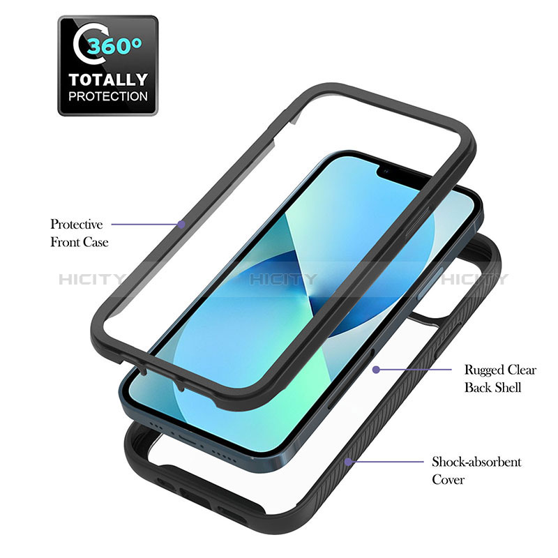 Carcasa Bumper Funda Silicona Transparente 360 Grados YB2 para Apple iPhone 14 Plus